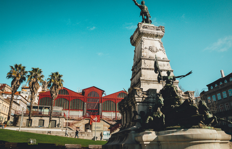 Plaza del Infante Enrique en Oporto